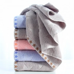 All-cotton 32-strand 110g thick plain face towel wholesale from Gaoyang factory. Pure cotton towel
