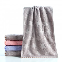 All-cotton 32-strand 110g thick plain face towel wholesale from Gaoyang factory. Pure cotton towel