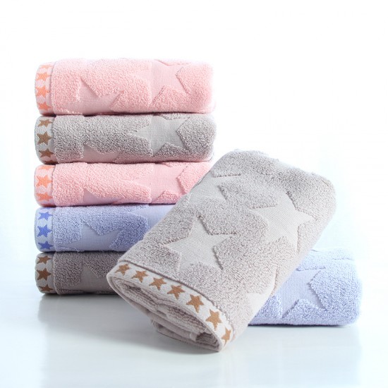 All-cotton 32-strand 110g thick plain face towel wholesale from Gaoyang factory. Pure cotton towel