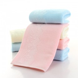 Rose towel cotton manufacturer wholesale supply cotton absorbent gift face towels advertising home towels for adults