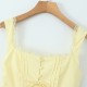 A new cross-border women's summer sweet lace halter dress with a back drawstring and a sexy, slimming mini skirt for women