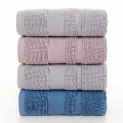 Wholesale pure cotton adult thickened face towels, all-cotton household face towels gift embroidered LOGO, wholesale in Gaoyang