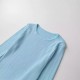 Wholesale summer new women's clothing gradient color round neck pullover long-sleeved fitted knitted long dress for foreign trade