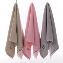 Towel manufacturer wholesale pure cotton towels, 120g thickened absorbent embroidered all-cotton face towels, advertising logo