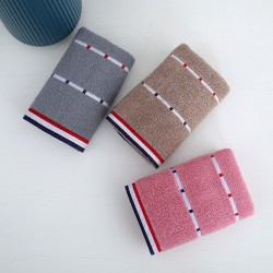 Wholesale pure cotton jacquard face towels from a pure cotton manufacturer, wide segment color segment available, advertising logo adult towels