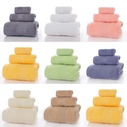Cross-border all-cotton towels, pure cotton bath towels, square towels, three-piece towel sets, company gift boxes, factory direct sales, thickened towel sets