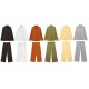 Amazon Foreign Trade Spring 2025 New Set Shirt long-sleeved + loose wide-leg pants Stylish and stylish set Amazon Foreign Trade Spring 2025 New Set Shirt long-sleeved + loose wide-leg pants Stylish and stylish set