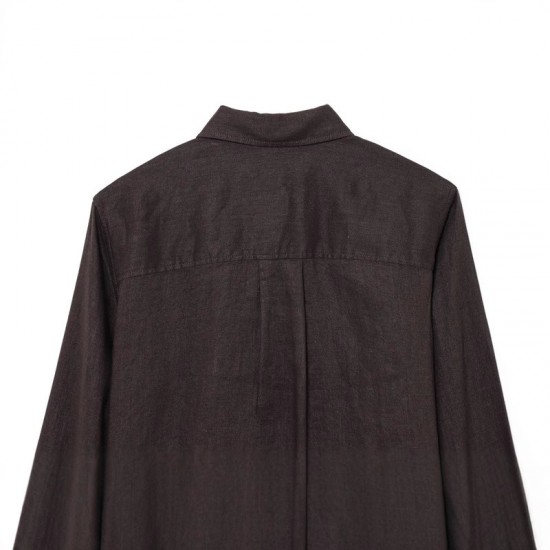 Amazon Foreign Trade Spring 2025 New Set Shirt long-sleeved + loose wide-leg pants Stylish and stylish set Amazon Foreign Trade Spring 2025 New Set Shirt long-sleeved + loose wide-leg pants Stylish and stylish set