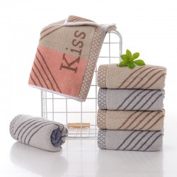 Wholesale pure cotton towels, thickened and soft household face towels, all-cotton adult dark color, factory direct sales of all-cotton towels