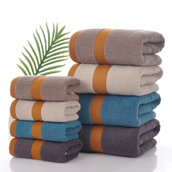 Cross-border all-cotton towels, pure cotton bath towels, square towels, three-piece towel sets, household gift boxes, factory direct sales, thickened bath towels