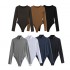 10,000 - Spring New Women's wear, European and American style stand-up collar street fashion knitted fitted long-sleeved one-piece top