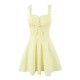 A new cross-border women's summer sweet lace halter dress with a back drawstring and a sexy, slimming mini skirt for women