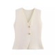 Wholesale of knitted waistcoats and vests for foreign trade, fashionable and casual, new 2024 collection of button gold European and American style women's clothing