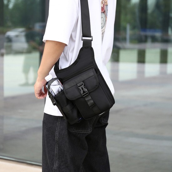 Cross-border men's bag, single-shoulder crossbody bag, new water bottle bag, solid color practical waist bag, outdoor water cup bag, sportswear and casual bag Cross-border men's bag, single-shoulder crossbody bag, new water bottle bag, solid color practical waist bag, outdoor water cup bag, sportswear and casual bag