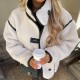 2024 Cross-border women's clothing wholesale with European and American style, fashionable and versatile French casual fleece stand-up collar loose lambskin coat 2024 Cross-border women's clothing wholesale with European and American style, fashionable and versatile French casual fleece stand-up collar loose lambskin coat
