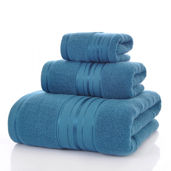 Cross-border all-cotton towels, pure cotton bath towels, square towels, three-piece towel sets, household gift boxes, factory direct sales, thickened towel sets