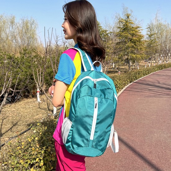 Wholesale travel cross-border outdoor folding backpacks, waterproof ultra-light portable travel bags, fashionable outdoor bags, folding bags