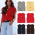 13-color Amazon bestseller 2024 Spring and Autumn new women's clothing, European and American style pocket sleeveless short knitted vest