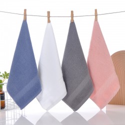 Square towels, all-cotton face towels, thickened household face towels, gift embroidered LOGO, wholesale, kindergarten towels, pure cotton