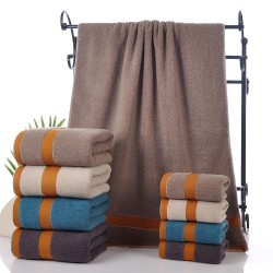 Cross-border all-cotton towels, pure cotton bath towels, square towels, three-piece towel sets, household gift boxes, factory direct sales, thickened bath towels