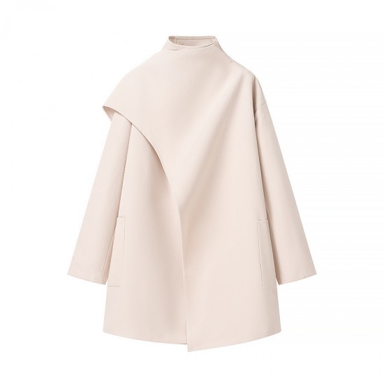 Aliexpress Spring 2025 New Women's Clothing cross-border European and American style design sense double-sided woolen overcoat women's coat Aliexpress Spring 2025 New Women's Clothing cross-border European and American style design sense double-sided woolen overcoat women's coat