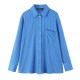 A 2025 new women's clothing set with a simple and loose European and American style, featuring a striped shirt and pajama pants A 2025 new women's clothing set with a simple and loose European and American style, featuring a striped shirt and pajama pants
