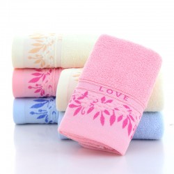 All-cotton thickened towel with logo and embroidered words, gift box, advertising gift manufacturer wholesale absorbent adult face towel