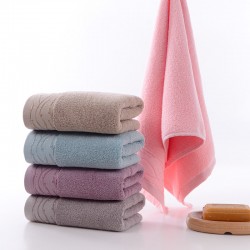 Wholesale all-cotton towels, thickened plain facial towels, household adult facial cleansing gifts, Gaoyang manufacturer pure cotton towels