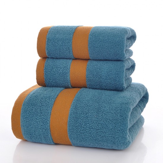 Cross-border all-cotton towels, pure cotton bath towels, square towels, three-piece towel sets, household gift boxes, factory direct sales, thickened bath towels