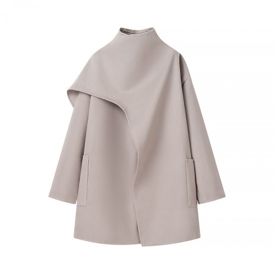 Aliexpress Spring 2025 New Women's Clothing cross-border European and American style design sense double-sided woolen overcoat women's coat Aliexpress Spring 2025 New Women's Clothing cross-border European and American style design sense double-sided woolen overcoat women's coat