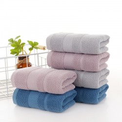 Wholesale pure cotton adult thickened face towels, all-cotton household face towels gift embroidered LOGO, wholesale in Gaoyang
