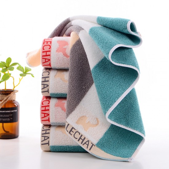 130g pure cotton towel with thickened color strips, pre-treated to prevent shedding, supermarket gift, street stall, household bath towel 130g pure cotton towel with thickened color strips, pre-treated to prevent shedding, supermarket gift, street stall, household bath towel